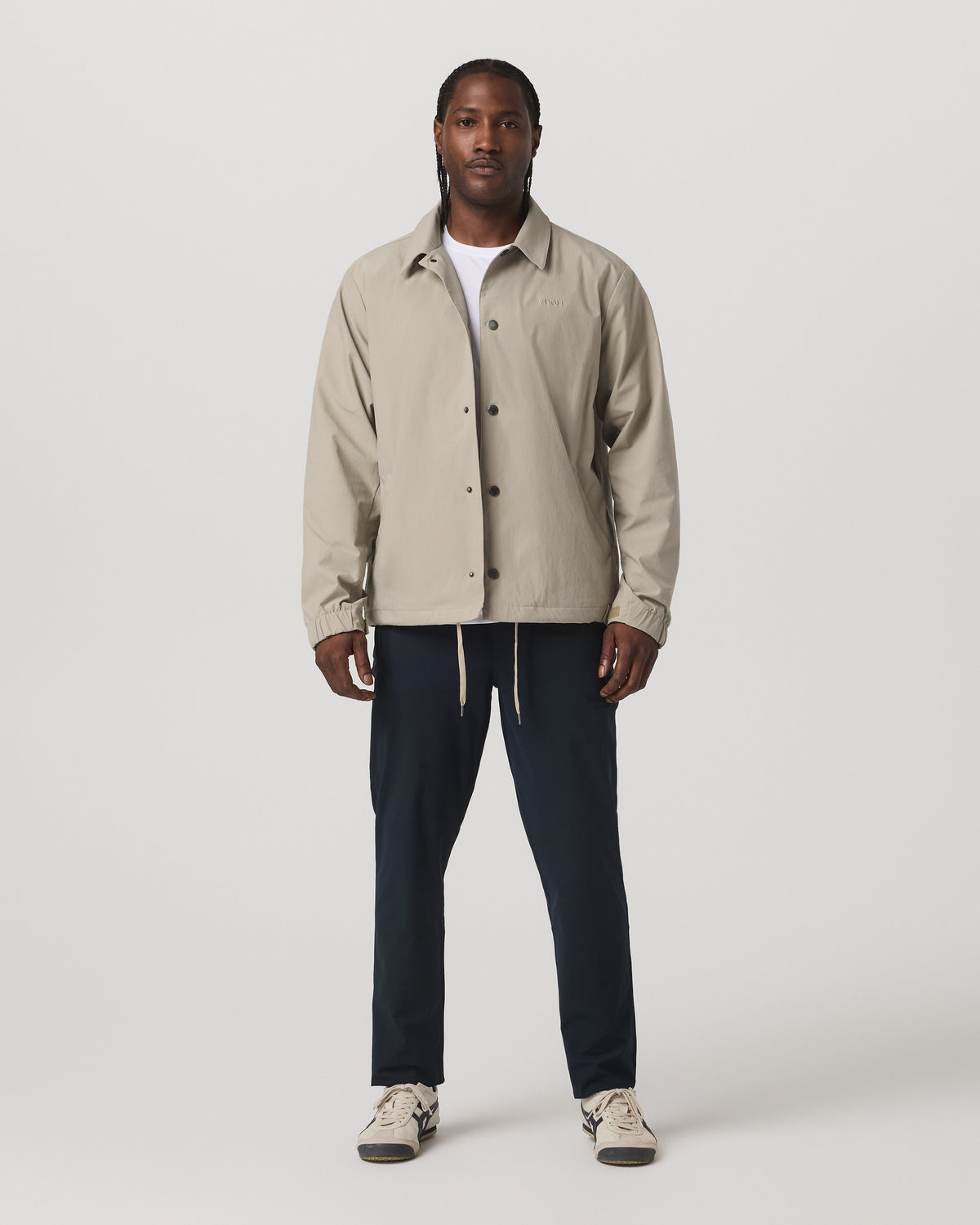 V1 Coach Jacket Men's Truffle Vintage Style Jacket | Vuori discount
