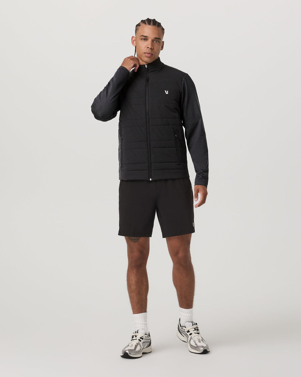 Sunday Insulated Hybrid Jacket Men's Black Training Jacket | Vuori for sale