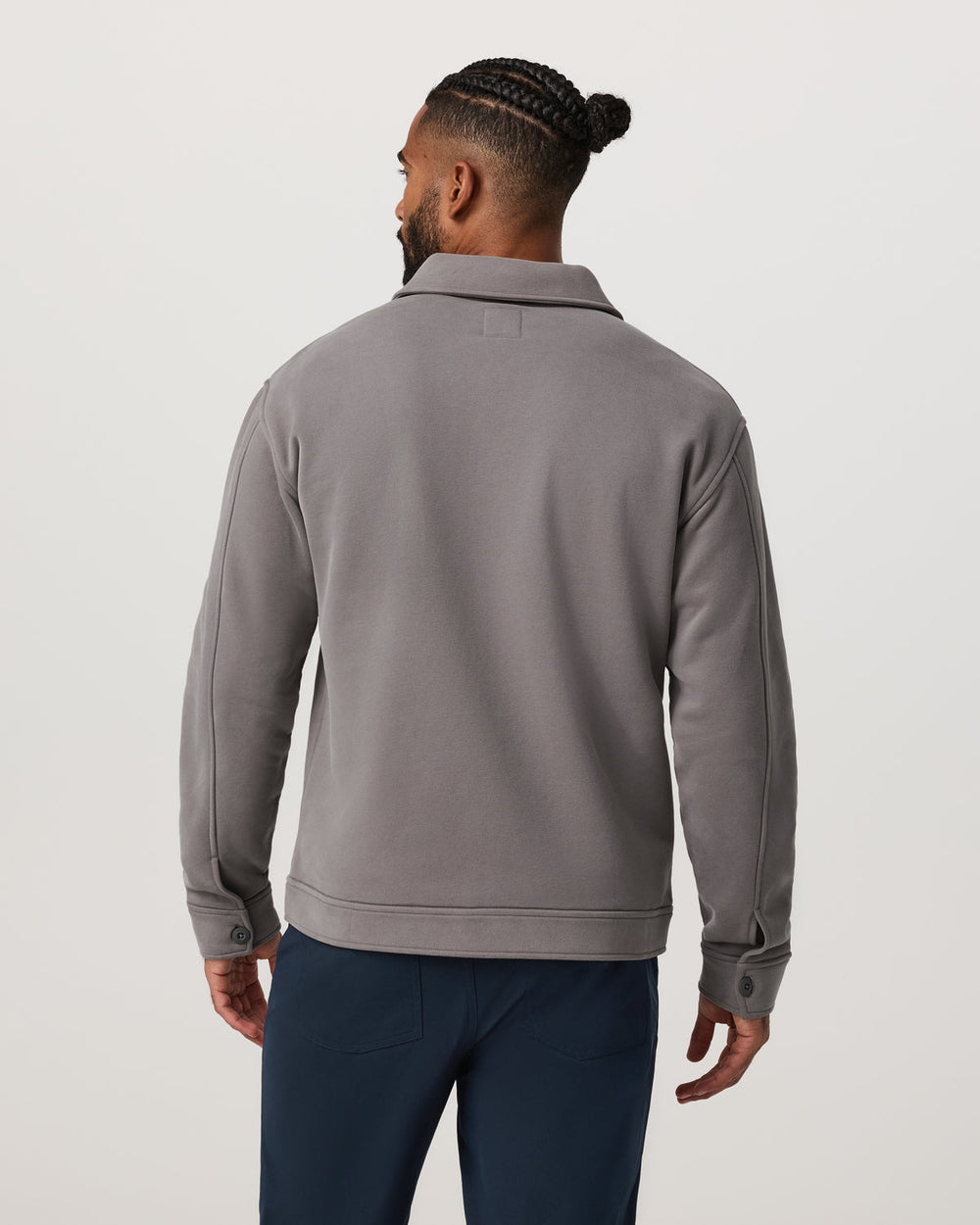 Seaside Shirt Jacket Men's Cavern Grey Lifestyle Jacket | Vuori discount
