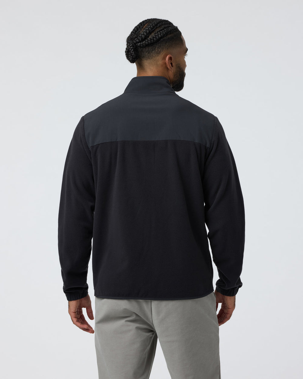 Aspen Full Zip Jacket Black Fleece Jacket | Vuori outlet