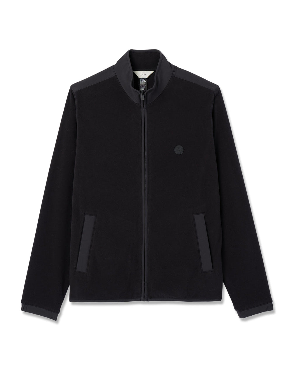 Aspen Full Zip Jacket Black Fleece Jacket | Vuori outlet