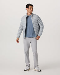 Steadfast Insulated Full Zip Jacket Men's Sea Fog Jacket | Vuori shop