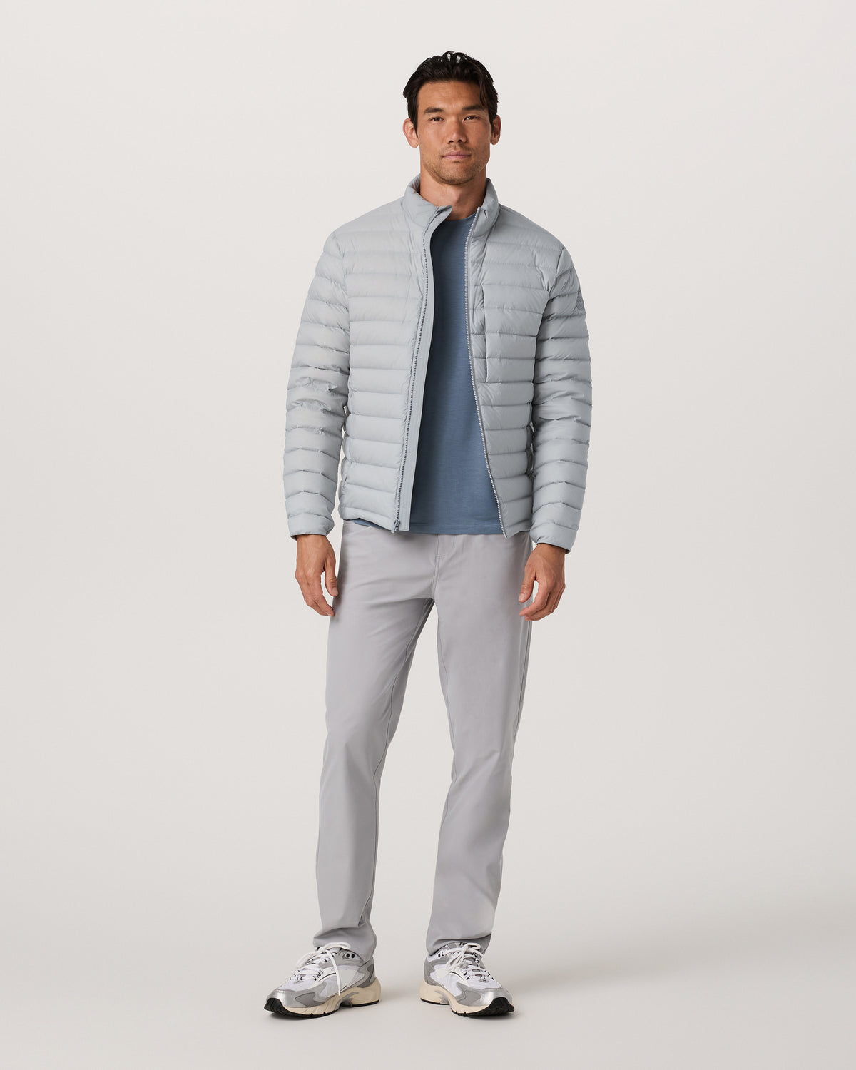 Steadfast Insulated Full Zip Jacket Men's Sea Fog Jacket | Vuori shop