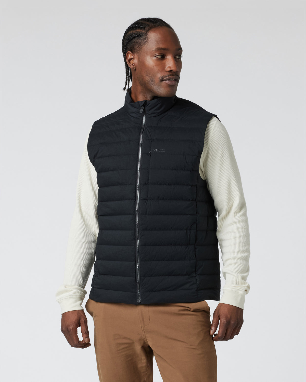 Steadfast Insulated Vest Men's Black Down Vest | Vuori onsale