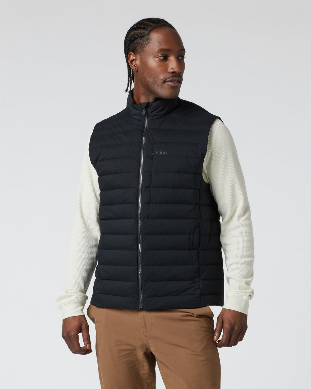 Steadfast Insulated Vest Men's Black Down Vest | Vuori onsale