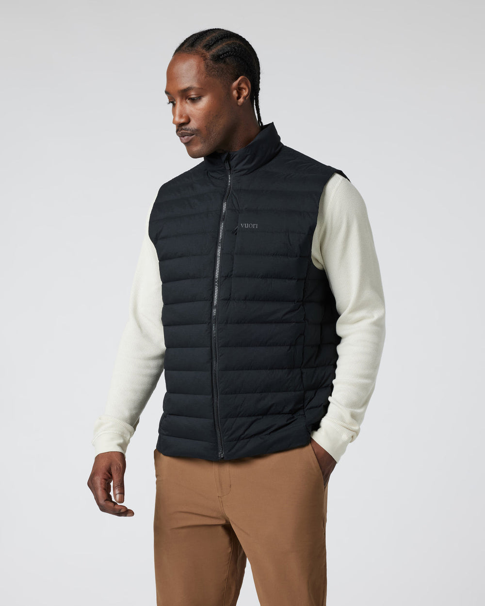 Steadfast Insulated Vest Men's Black Down Vest | Vuori onsale