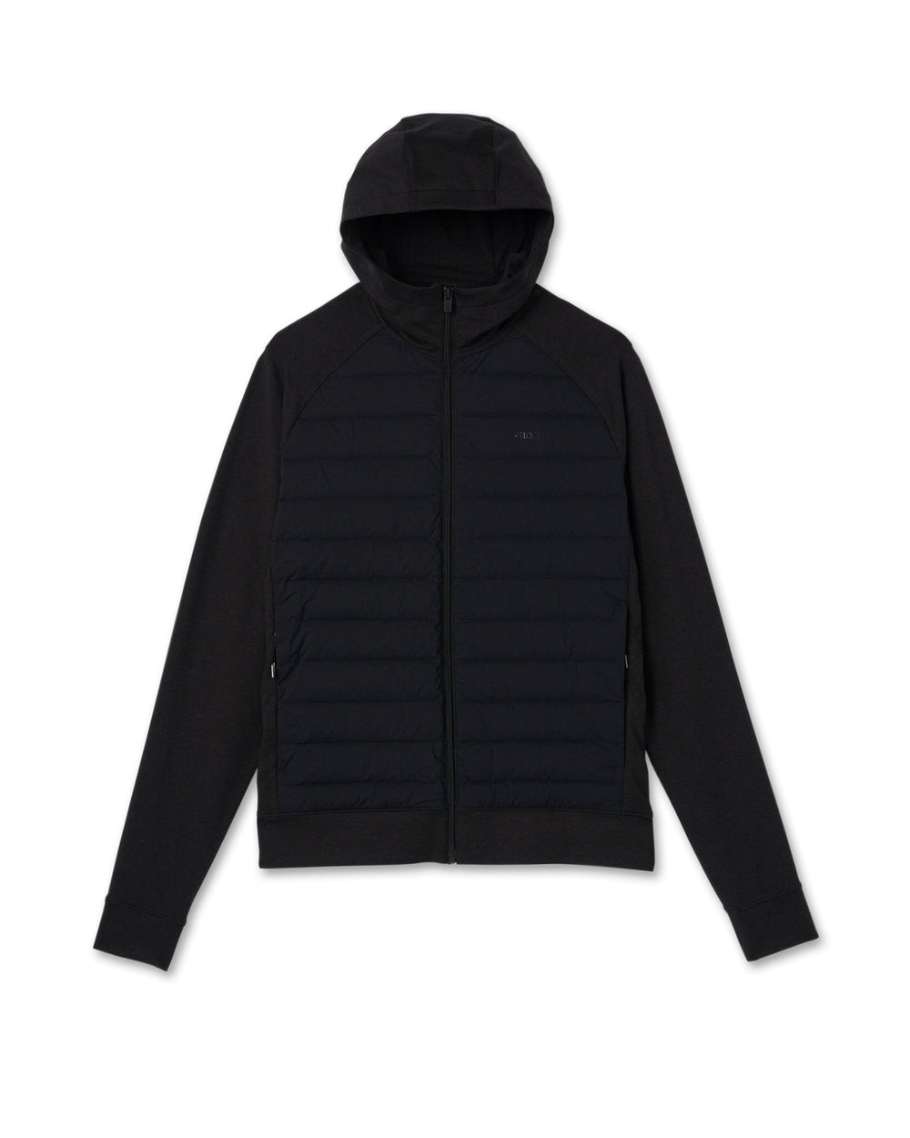 Steadfast Insulated Hybrid Men's Black Down Jacket | Vuori shop