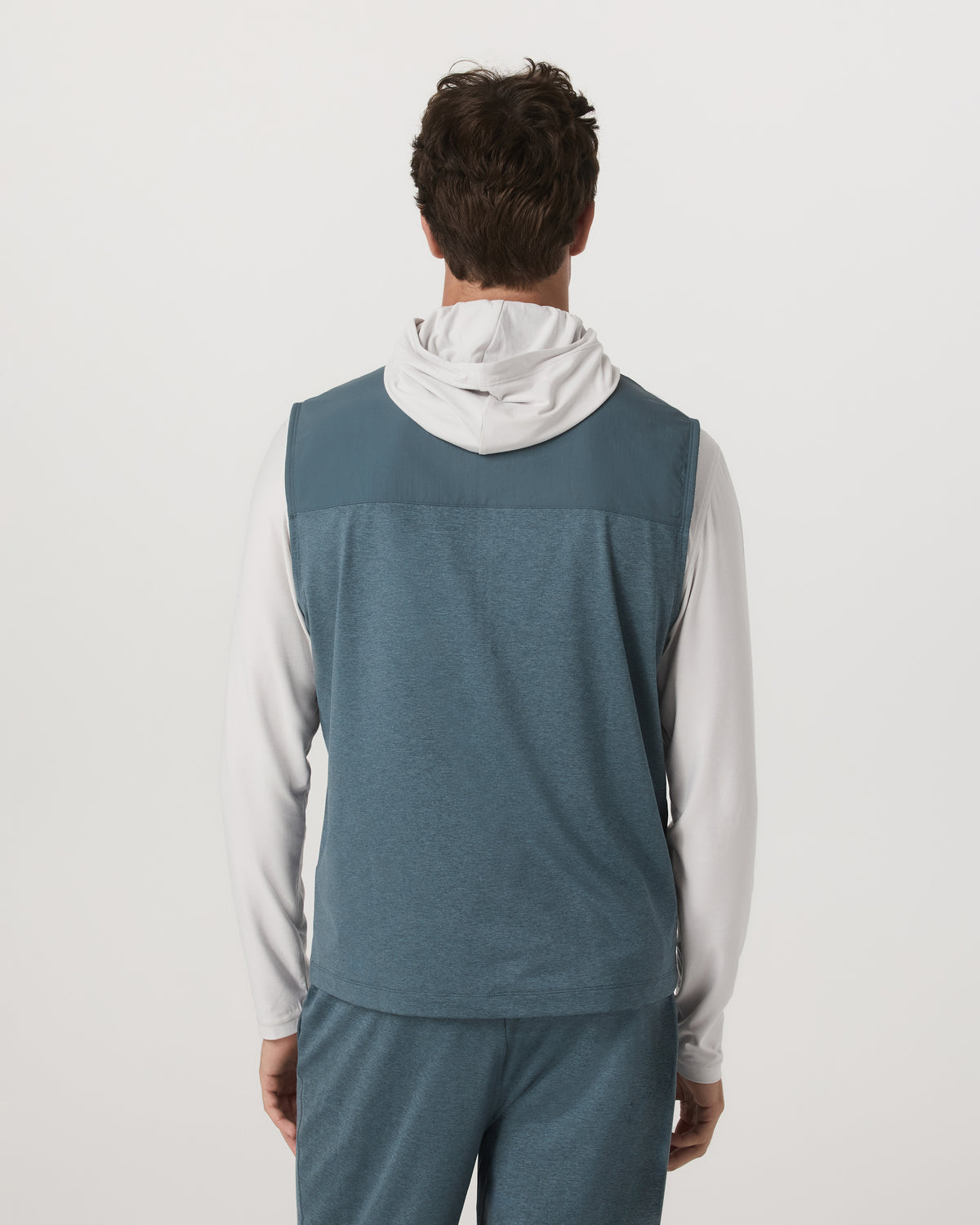 Sunday Element Vest Blue Sea Heather Full-Zip Vest | Vuori onsale