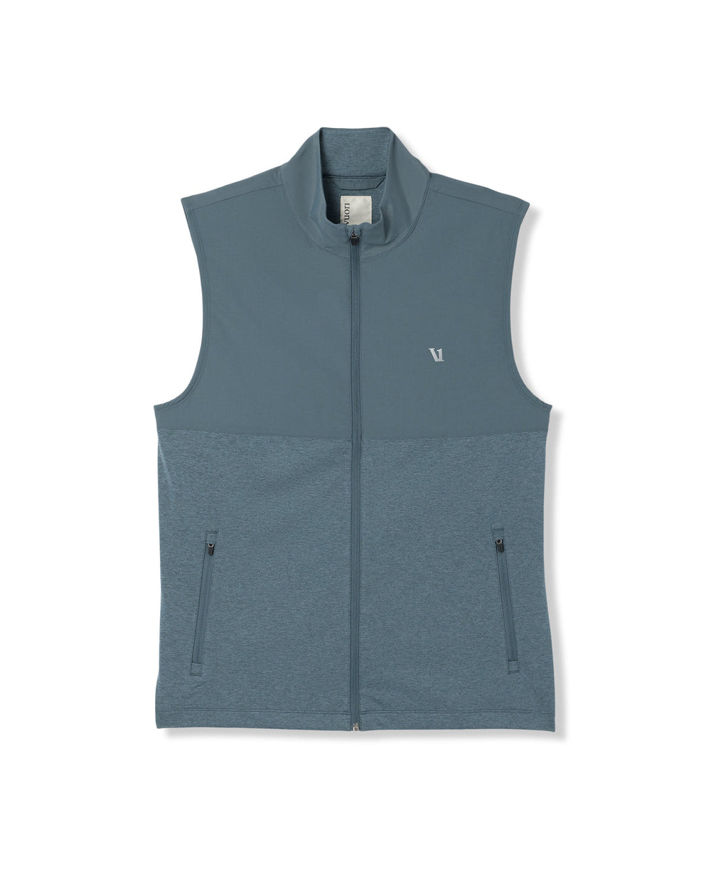 Sunday Element Vest Blue Sea Heather Full-Zip Vest | Vuori onsale