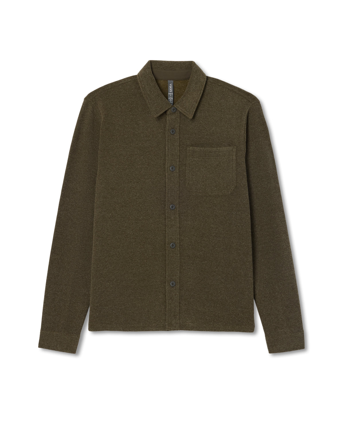 Beach Fleece Shirt Jacket Dark Oregano Heather Jacket | Vuori outlet