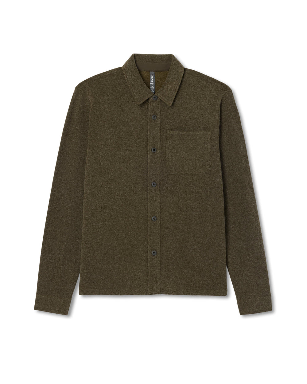 Beach Fleece Shirt Jacket Dark Oregano Heather Jacket | Vuori outlet