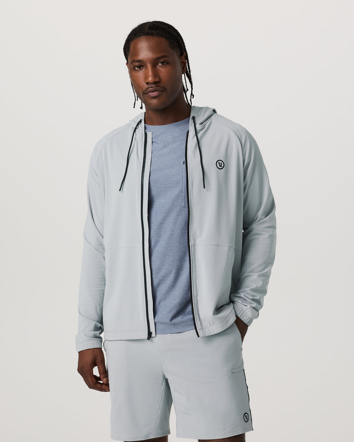 Elevate Kore Jacket Men's Sea Fog Fitness Jacket | Vuori online
