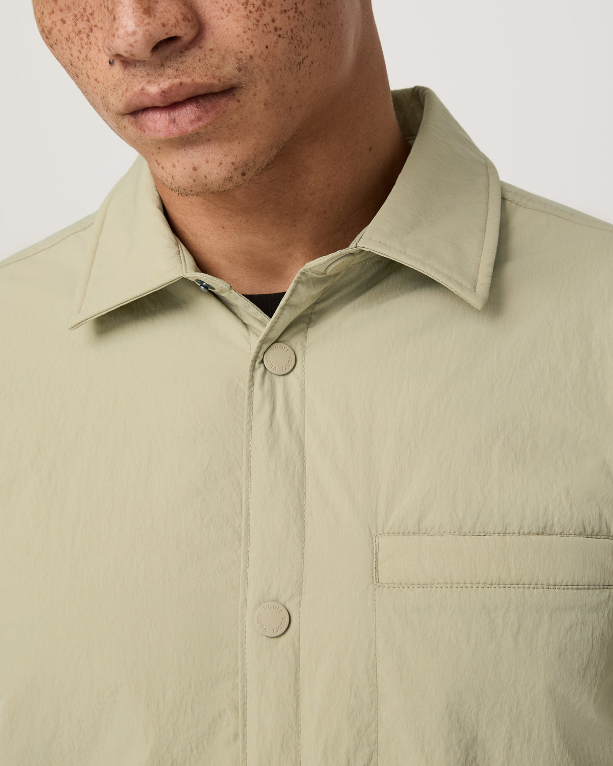 Nomad Insulated Shirt Jacket Men's Celery Seed Jacket | Vuori shop