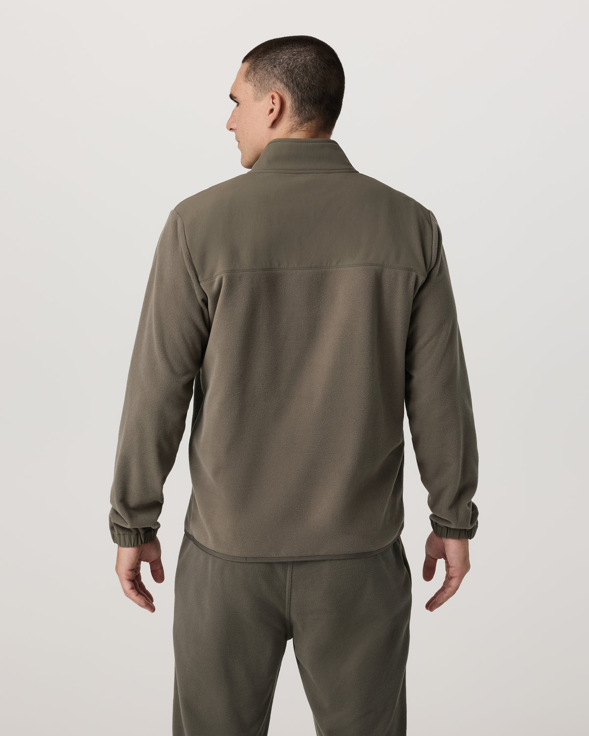 Aspen 1/2 Snap Men's Fleece Mock-Neck Pullover in Root | Vuori sale