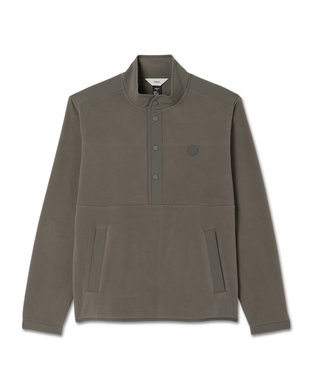 Aspen 1/2 Snap Men's Fleece Mock-Neck Pullover in Root | Vuori sale