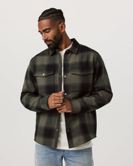 Range Shirt Jacket 2.0 Men's Oregano Plaid Jacket | Vuori online