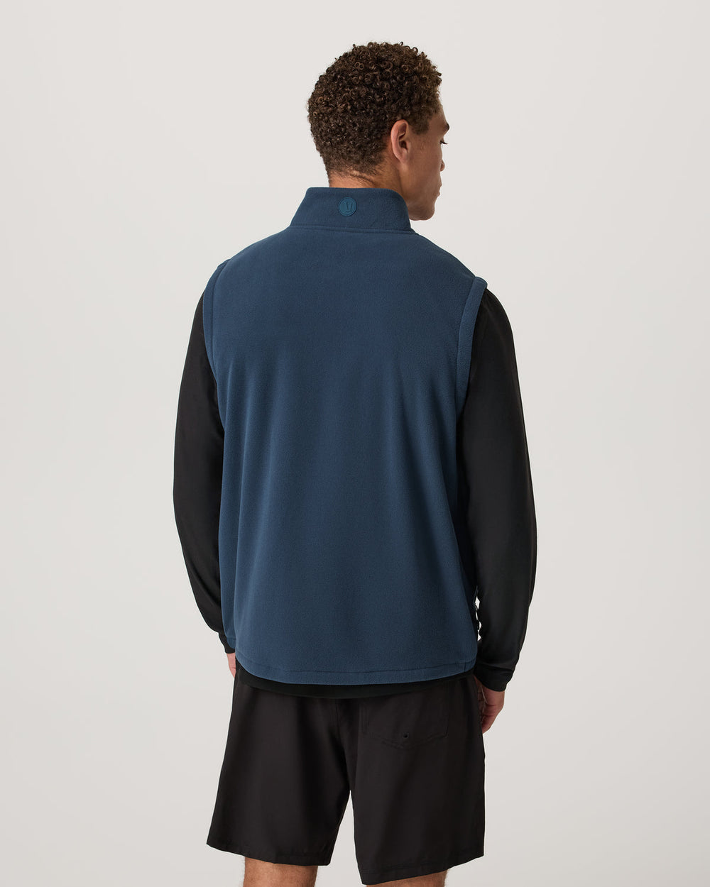 Aspen Vest Men's Ocean Blue Zip-Up Fleece Vest | Vuori discount