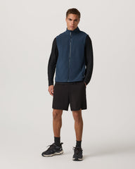 Aspen Vest Men's Ocean Blue Zip-Up Fleece Vest | Vuori discount