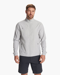 Venture Track Jacket Platinum Linen Texture | Vuori shop