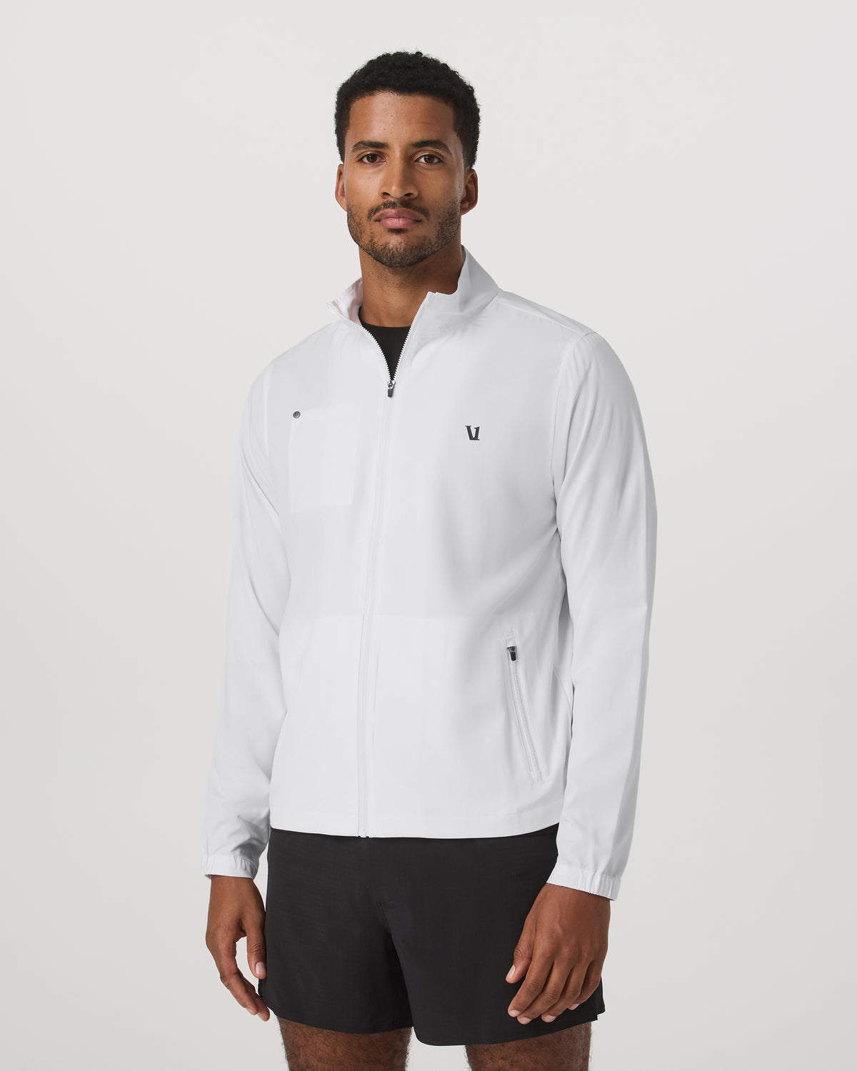 Venture Track Jacket Men's White Logo Graphic Jacket | Vuori onsale