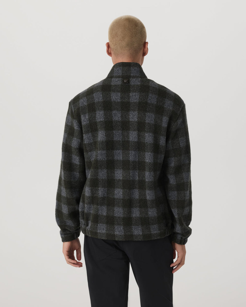 Ridge Fleece Jacket Men's Olive Plaid Zip-Up | Vuori discount
