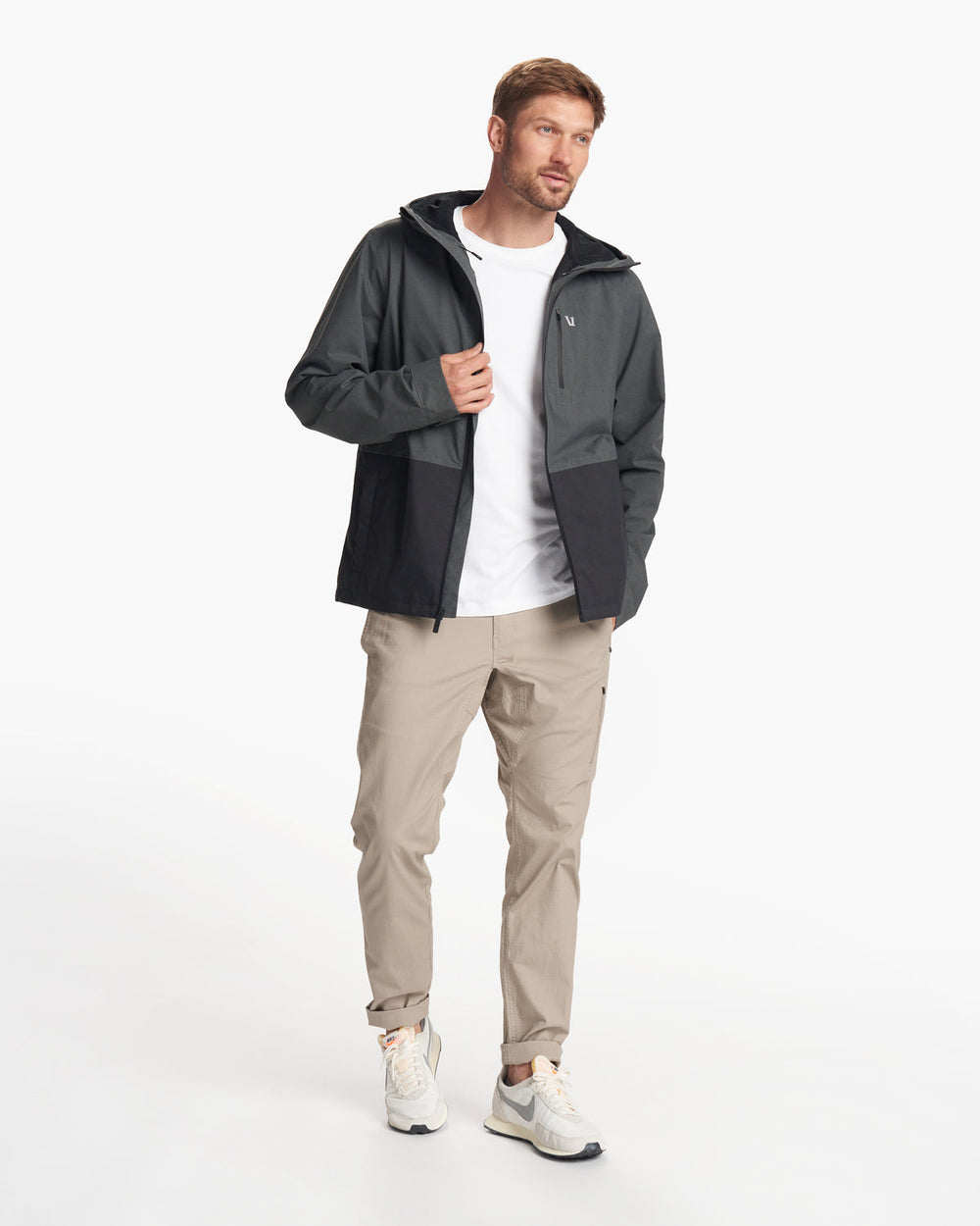 Oahu Rain Jacket Men's Shale Lightweight Jacket | Vuori sale