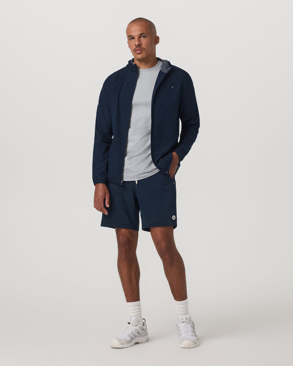 Outdoor Trainer Shell Men's Lightweight Full-Zip Ink Jacket | Vuori for sale