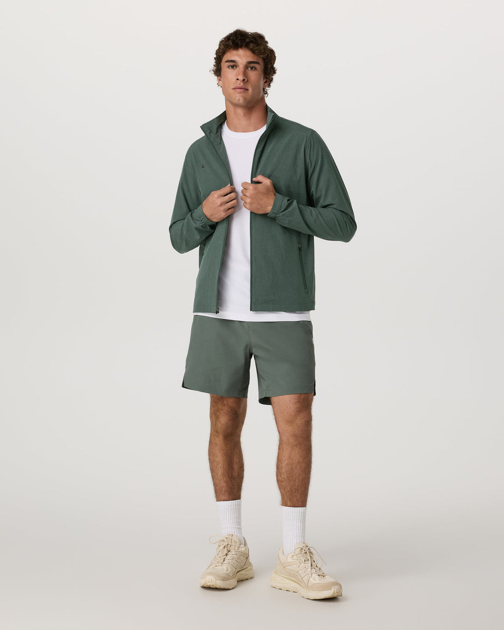 Venture Track Jacket Men's Agate Green Workout Jacket | Vuori discount