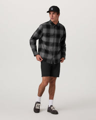 Range Shirt Jacket 2.0 Men's Dark Pewter Plaid Jacket | Vuori online