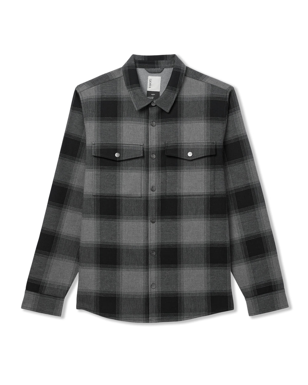 Range Shirt Jacket 2.0 Men's Dark Pewter Plaid Jacket | Vuori online