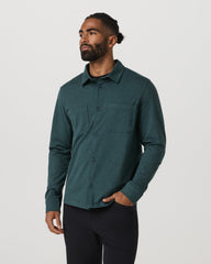 Coronado Shirt Jacket Men's Deep Sea Heather Jacket | Vuori sale
