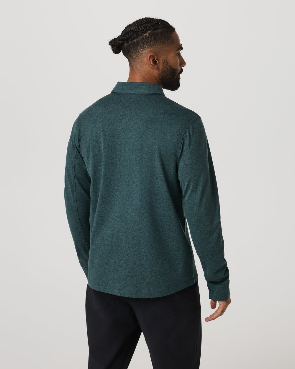 Coronado Shirt Jacket Men's Deep Sea Heather Jacket | Vuori sale