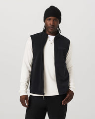 Aspen Vest Men's Black Zip-Up Fleece Vest | Vuori for sale
