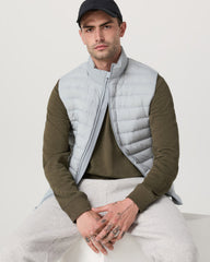 Steadfast Insulated Vest Men's Sea Fog Vest | Vuori outlet