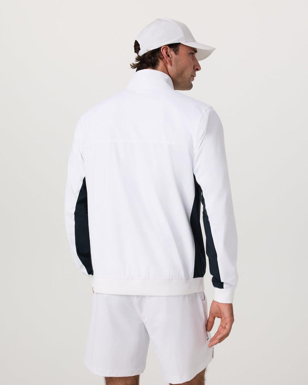 Fleet Jacket Men's White Color Block Jacket | Vuori sale