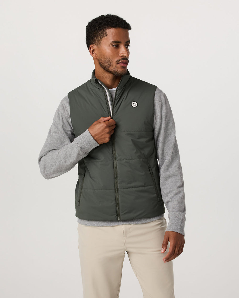 Echo Insulated Vest 2.0 Men's River Rock Vest | Vuori for sale