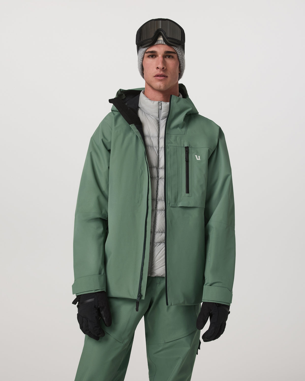 Taika Snow Shell Men's Sea Pine Ski/Board Jacket | Vuori online