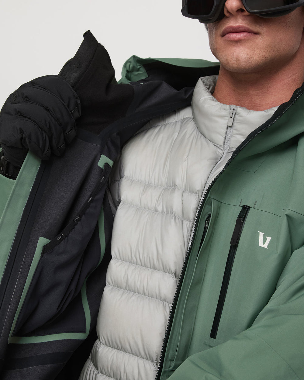 Taika Snow Shell Men's Sea Pine Ski/Board Jacket | Vuori online