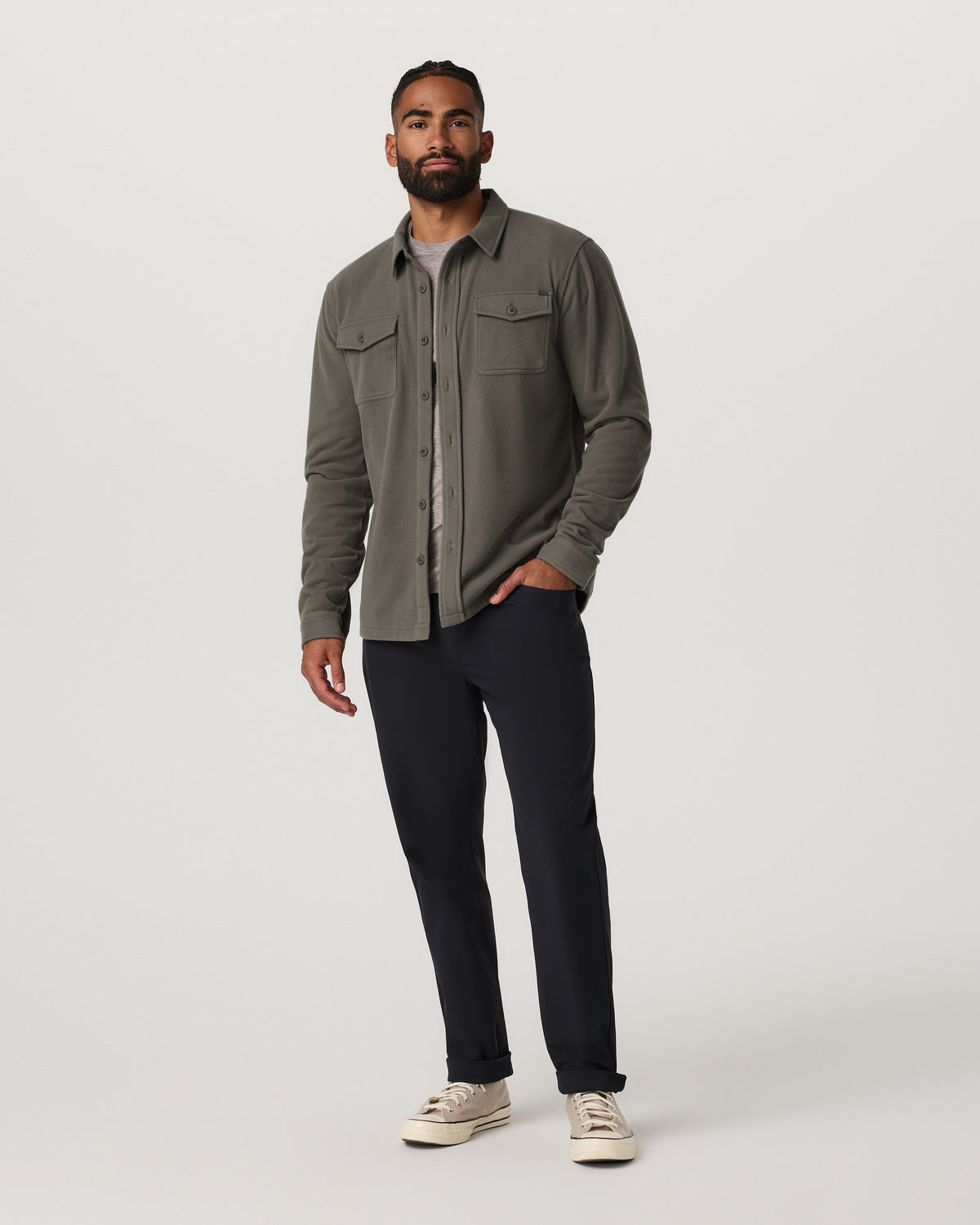 Aspen Shirt Jacket Men's Root Fleece Shirt Jacket | Vuori discount