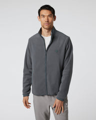 Aspen Full Zip Jacket Dark Pewter Fleece Jacket | Vuori outlet