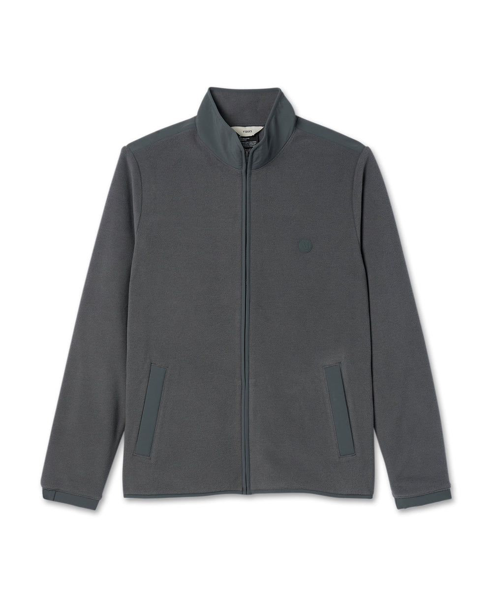 Aspen Full Zip Jacket Dark Pewter Fleece Jacket | Vuori outlet