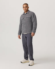 Plymouth Wool Shirt Jacket Men's Heather Grey Jacket | Vuori online