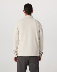 Waffle Shirt Jacket Men's Mushroom Waffle Knit Top | Vuori onsale