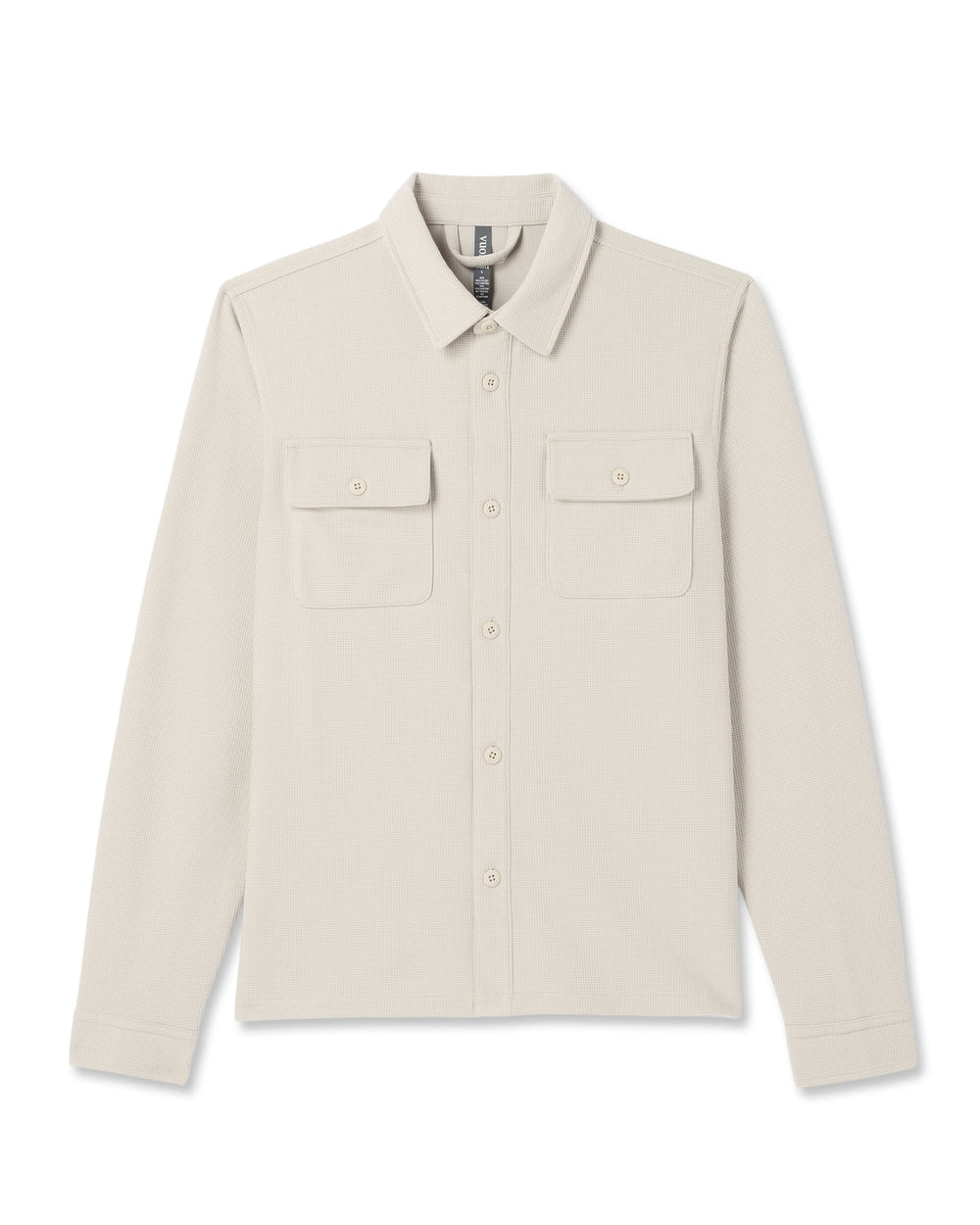Waffle Shirt Jacket Men's Mushroom Waffle Knit Top | Vuori onsale