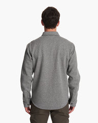Del Mar Fleece Shirt Jacket Heather Grey Button Down | Vuori for sale