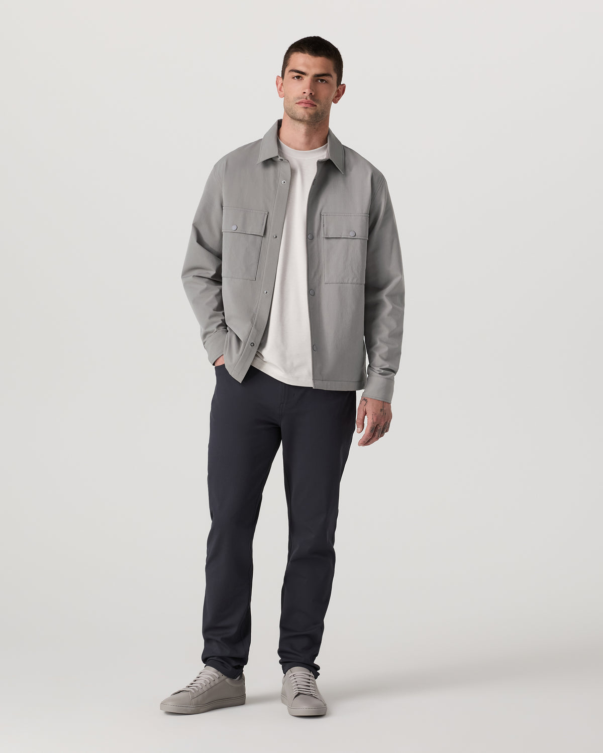 Lawson Tech Shirt Jacket Men's Shiitake Shirt Jacket | Vuori online