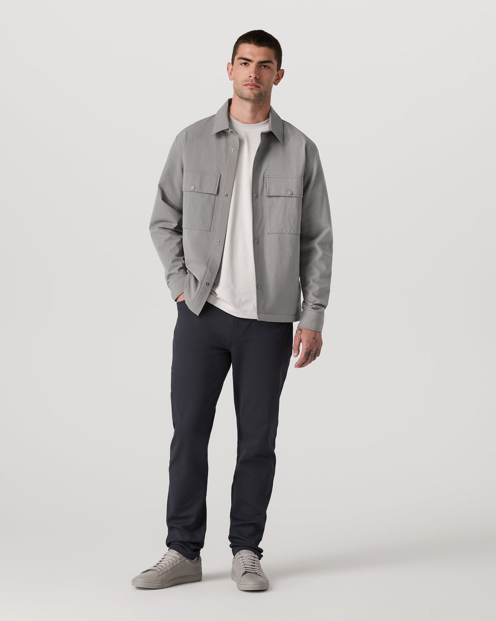 Lawson Tech Shirt Jacket Men's Shiitake Shirt Jacket | Vuori online