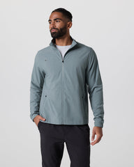 Venture Track Jacket Dusty Blue Linen Texture | Vuori discount
