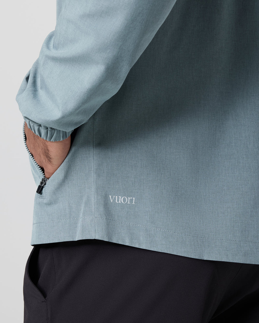 Venture Track Jacket Dusty Blue Linen Texture | Vuori discount