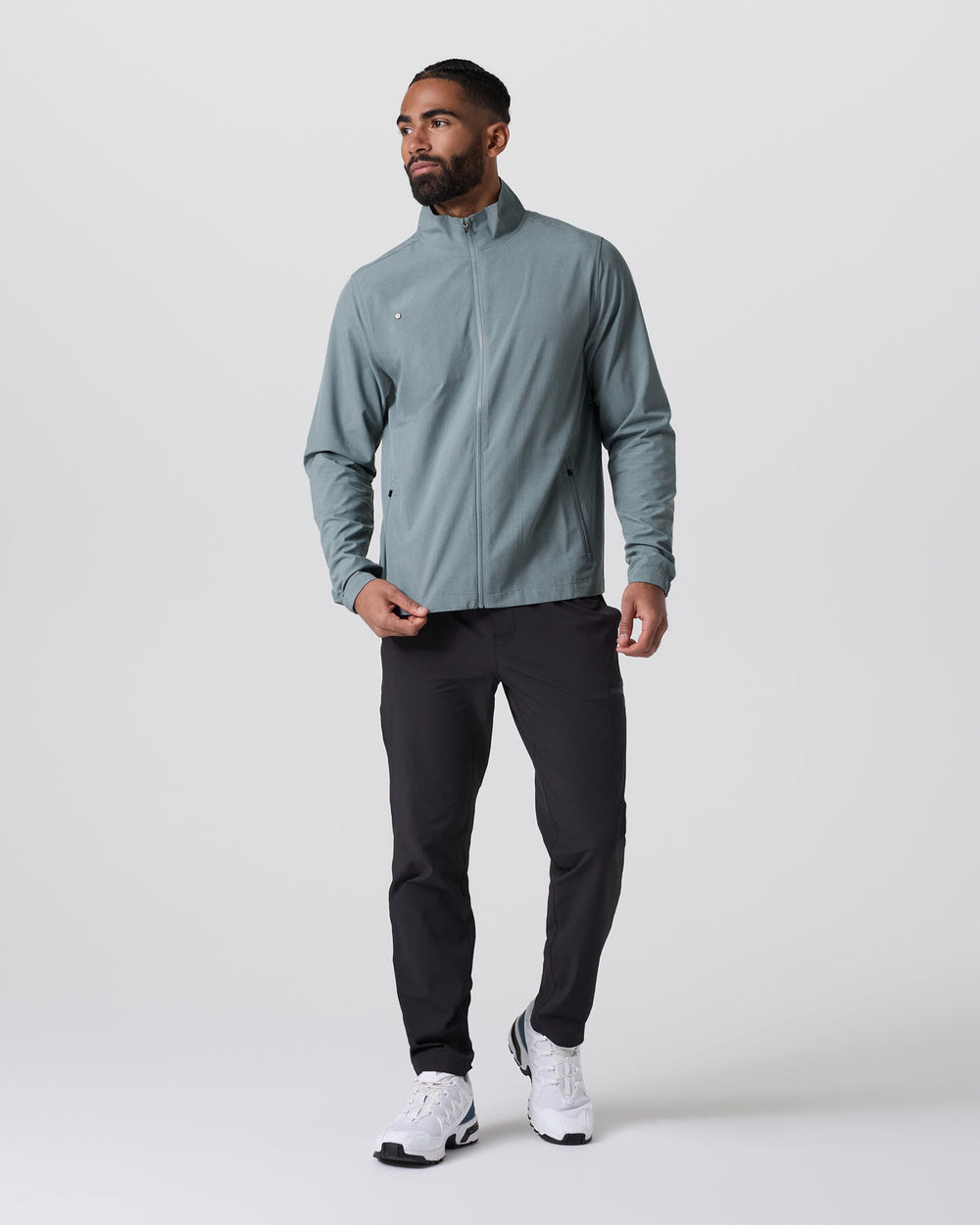 Venture Track Jacket Dusty Blue Linen Texture | Vuori discount